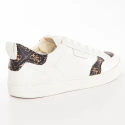 Basket de ville basse homme Guess Certosa Blanc - ZESHOES Basket de ville basse homme Guess Certosa Blanc - ZESHOES