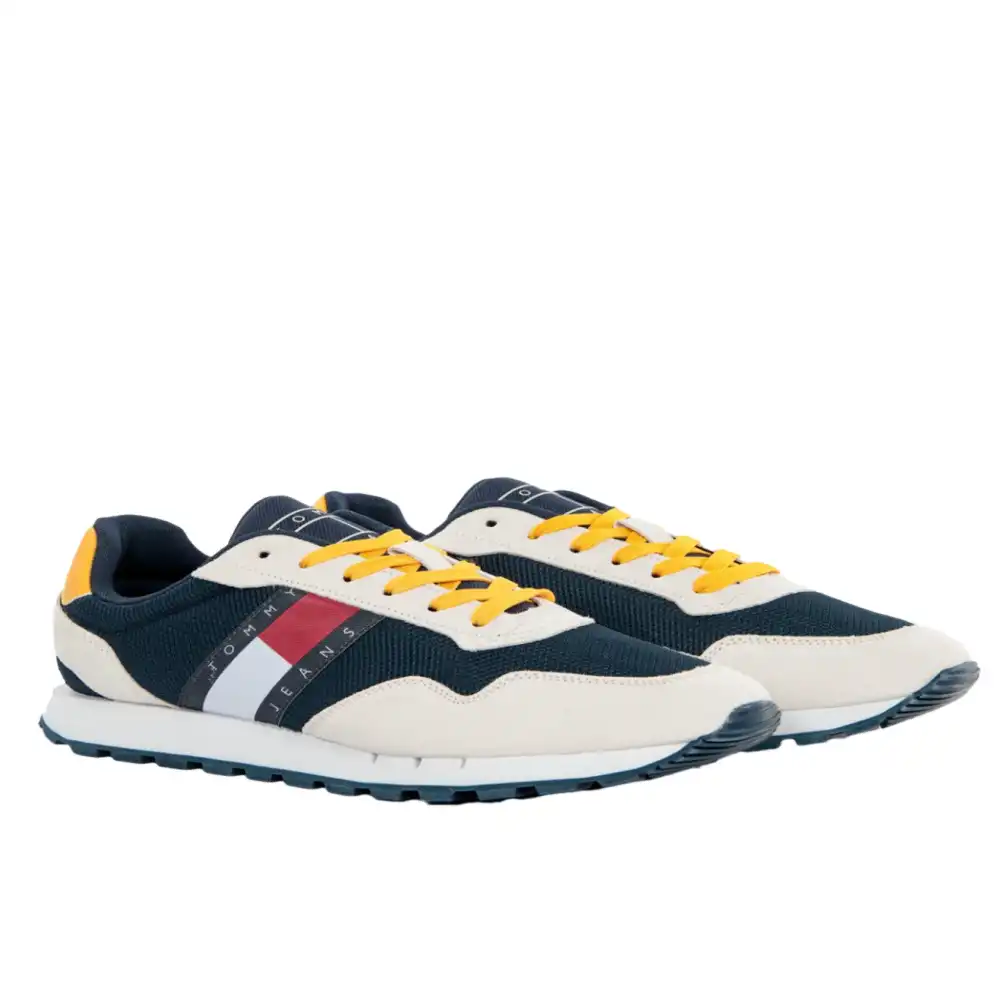 Basket basse homme Tommy Jeans Retro runners Multicolor - ZESHOES