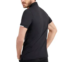 Polo manche courte Guess classic front logo Noir - ZESHOES
