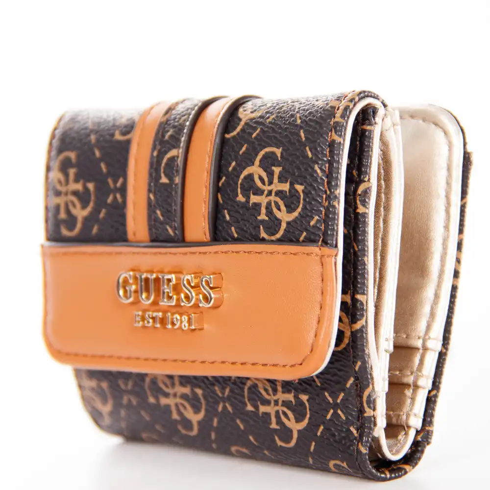 Portefeuille femme Guess Kasinta Marron - ZESHOES