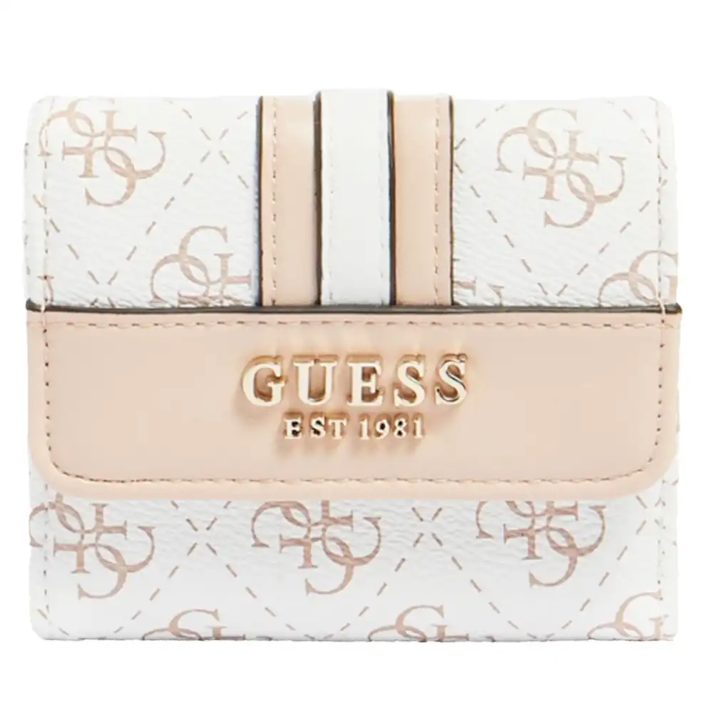 Portefeuille femme Guess Kasinta Blanc - ZESHOES