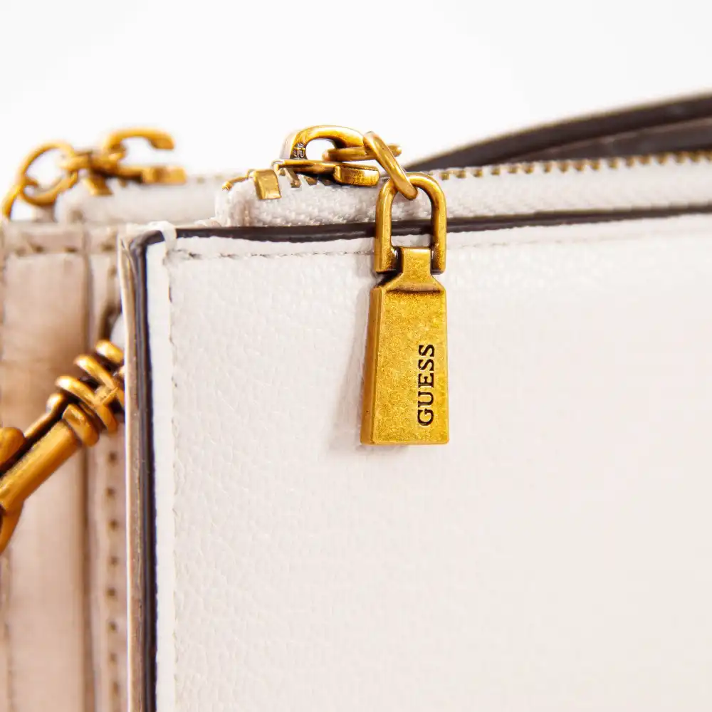 Portefeuille femme Guess Kristle slg Blanc - ZESHOES Portefeuille femme Guess Kristle slg Blanc - ZESHOES