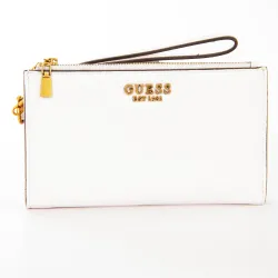 Portefeuille femme Guess Kristle slg Blanc - ZESHOES