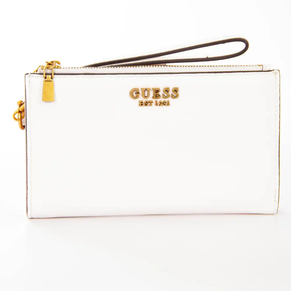 Portefeuille femme Guess Kristle slg Blanc - ZESHOES Portefeuille femme Guess Kristle slg Blanc - ZESHOES
