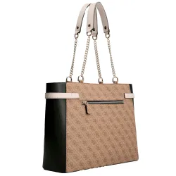 Sac bandoulière femme Guess Zadie logo 4g Marron - ZESHOES