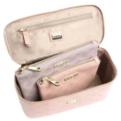 Trousse de toilette femme Guess Jacaline set x3 Rose - ZESHOES