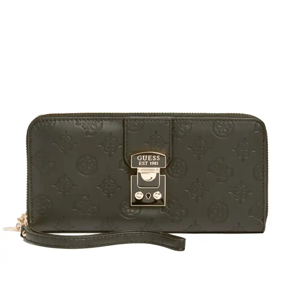 Portefeuille femme Guess Carlson Noir - ZESHOES Portefeuille femme Guess Carlson Noir - ZESHOES