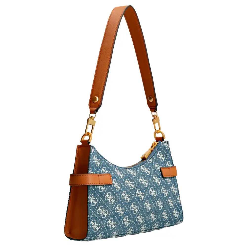 Sac bandoulière femme Guess Zadie logo Bleu - ZESHOES