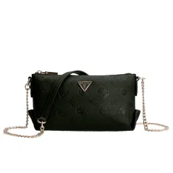 Sac bandoulière femme Guess Helaina Noir - ZESHOES