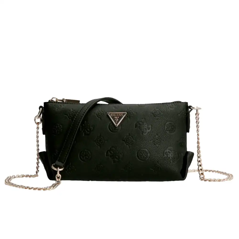 Sac bandoulière femme Guess Helaina Noir - ZESHOES