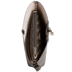 Sac a main femme Guess Brenton logo 4g Noir - ZESHOES