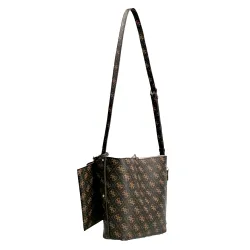 Sac a main femme Guess Brenton logo 4g Noir - ZESHOES