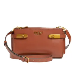 Sac a main femme Guess Zadie Marron - ZESHOES Sac a main femme Guess Zadie Marron - ZESHOES