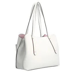 Sac bandoulière femme Guess Cabas eco brenton Blanc - ZESHOES