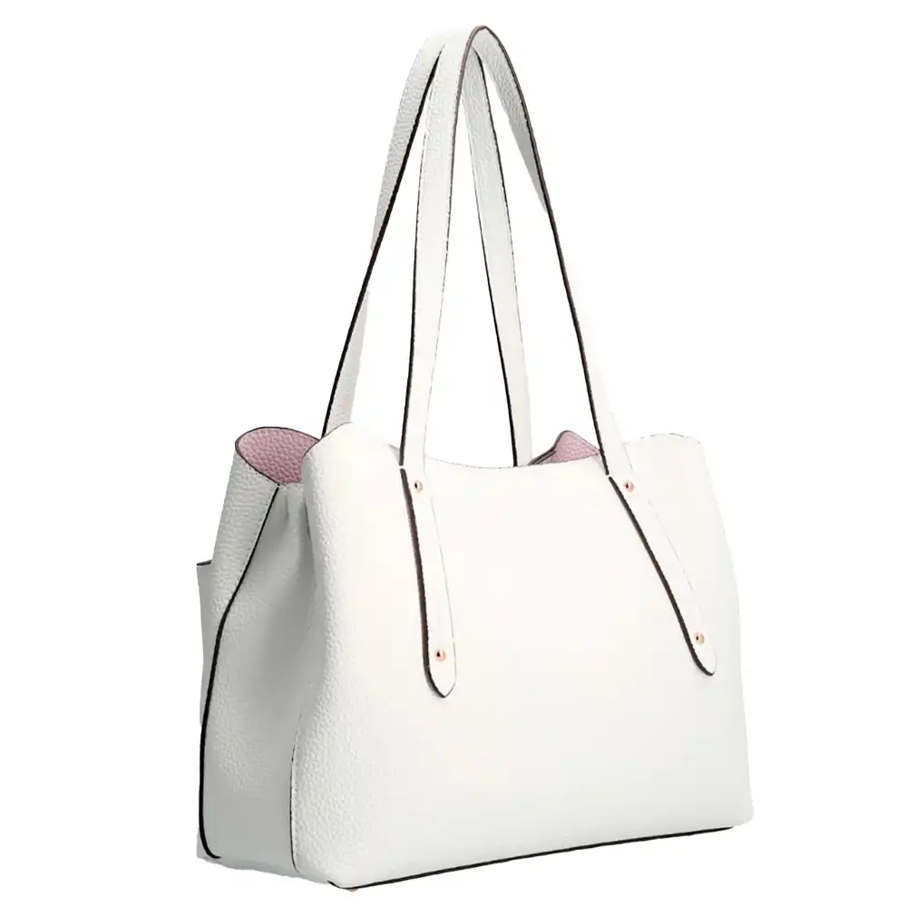 Sac bandoulière femme Guess Cabas eco brenton Blanc - ZESHOES