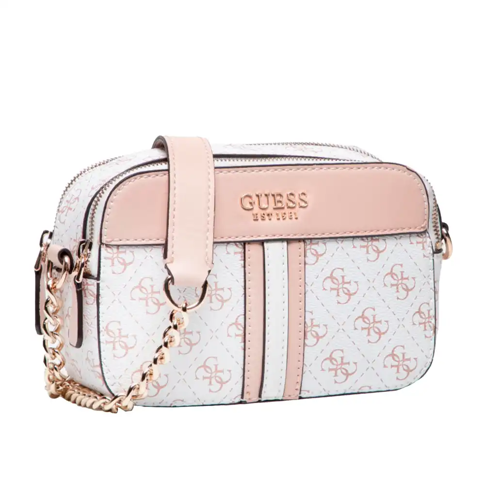 Pochette femme Guess Classic logo 4g Blanc - ZESHOES