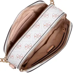 Pochette femme Guess Classic logo 4g Blanc - ZESHOES