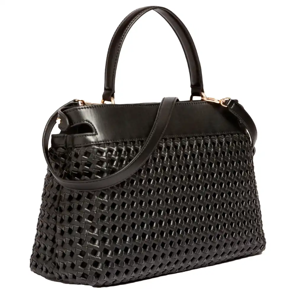 Sac bandoulière femme Guess sicilia tresse Noir - ZESHOES Sac bandoulière femme Guess sicilia tresse Noir - ZESHOES