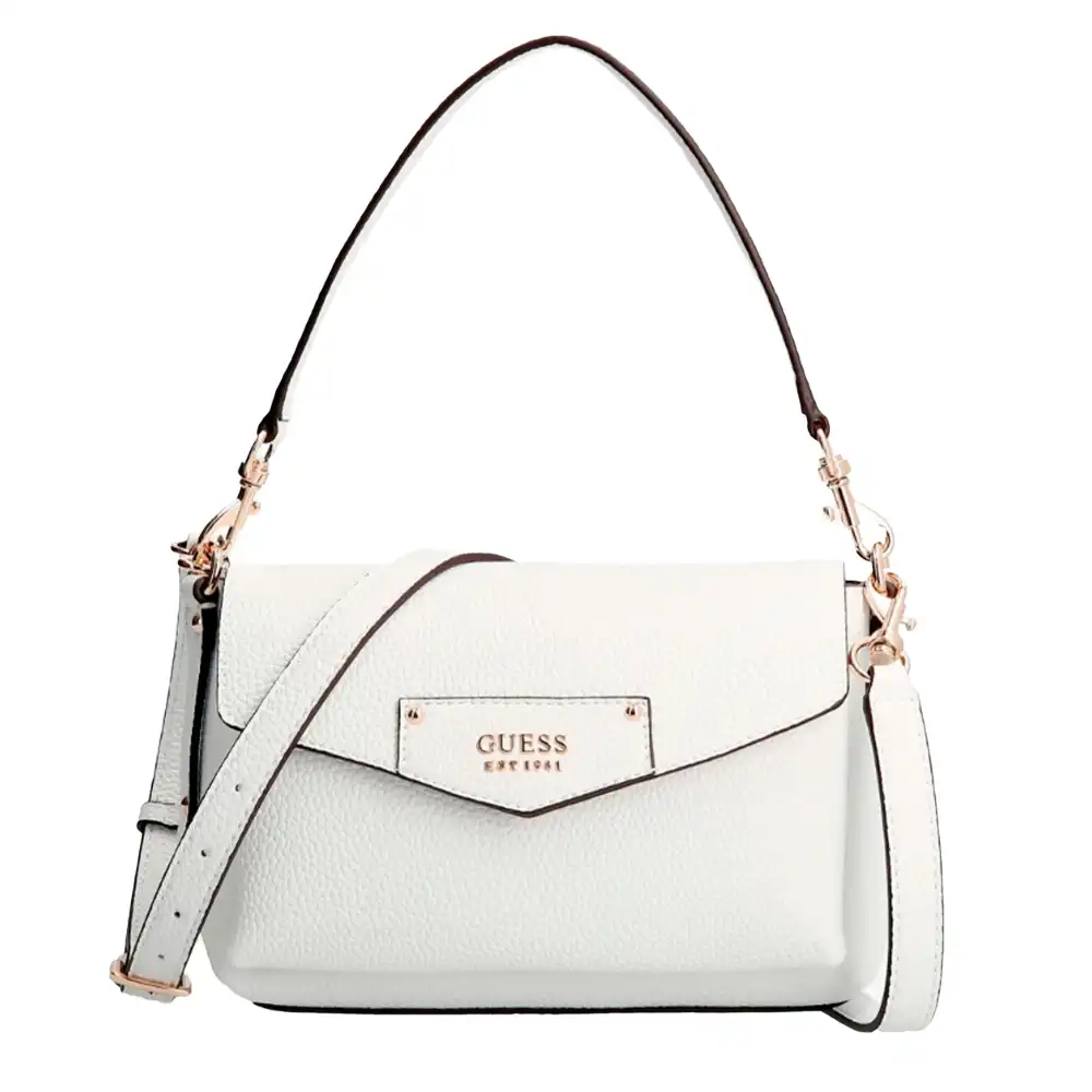 Sac bandoulière femme Guess eco brenton Blanc - ZESHOES