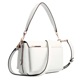 Sac bandoulière femme Guess eco brenton Blanc - ZESHOES