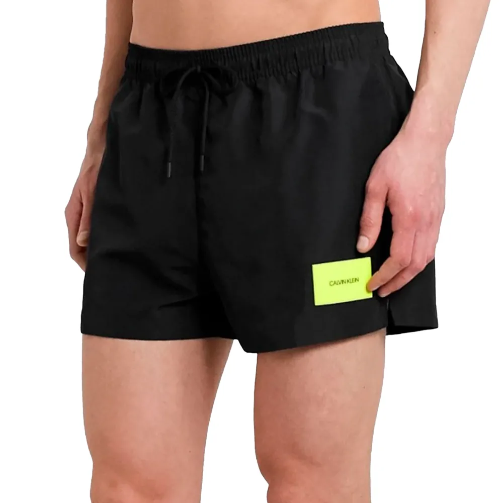 Calvin Klein Maillot de bain short drawstring Homme Noir