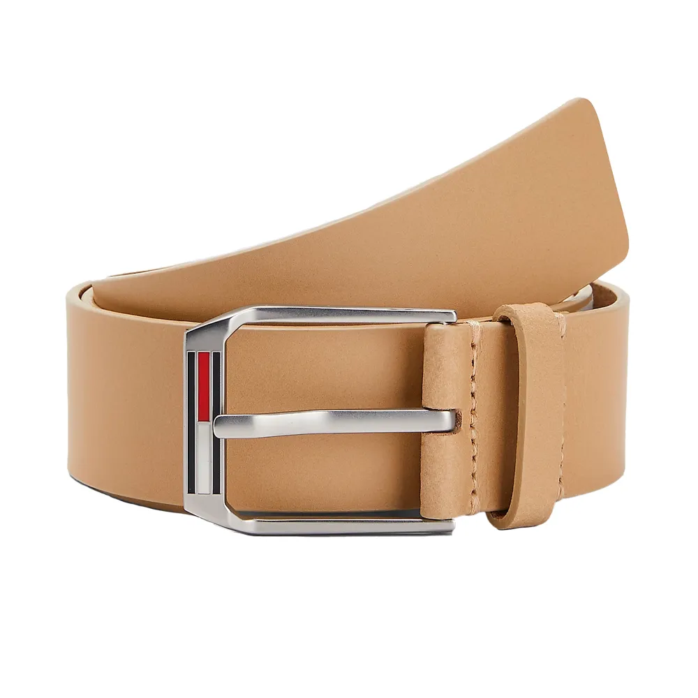 Tommy Jeans Ceinture Drapeau email Homme Beige