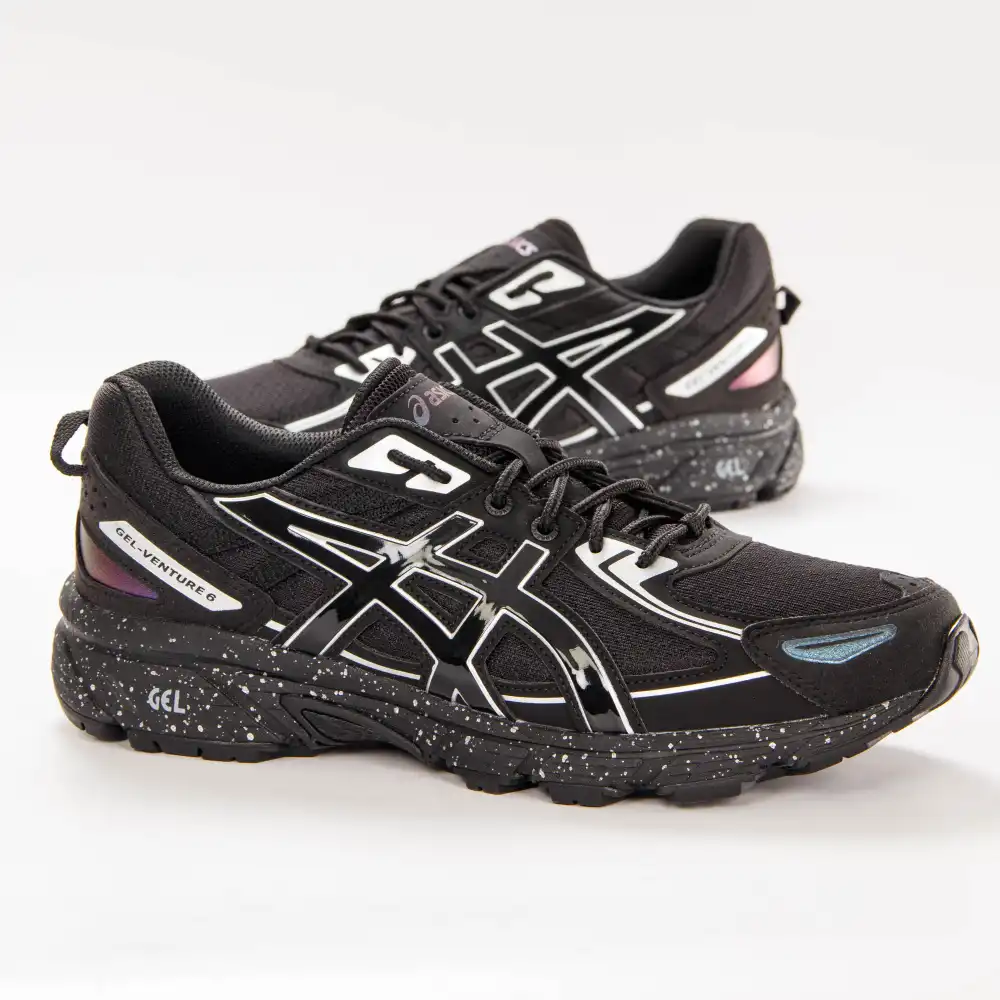 Chaussure running homme Asics Gel-venture 6 Noir - ZESHOES Chaussure running homme Asics Gel-venture 6 Noir - ZESHOES