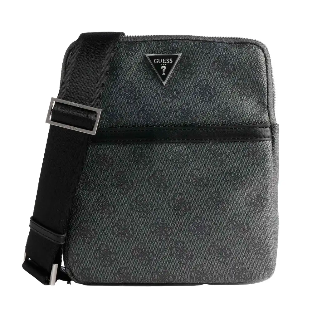 Pochette homme Guess vezzola-crossbody Gris - ZESHOES