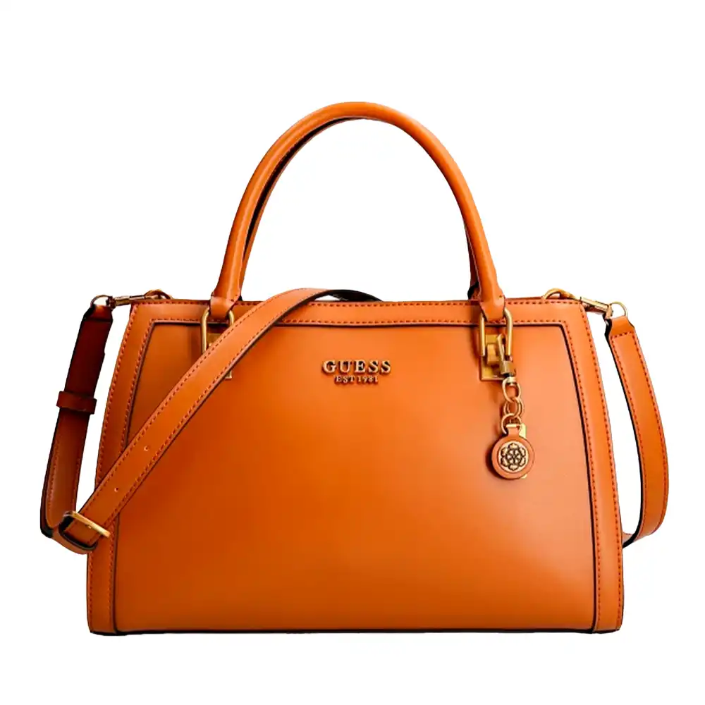 Sac bandoulière femme Guess Abey Cognac - ZESHOES