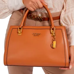 Sac bandoulière femme Guess Abey Cognac - ZESHOES