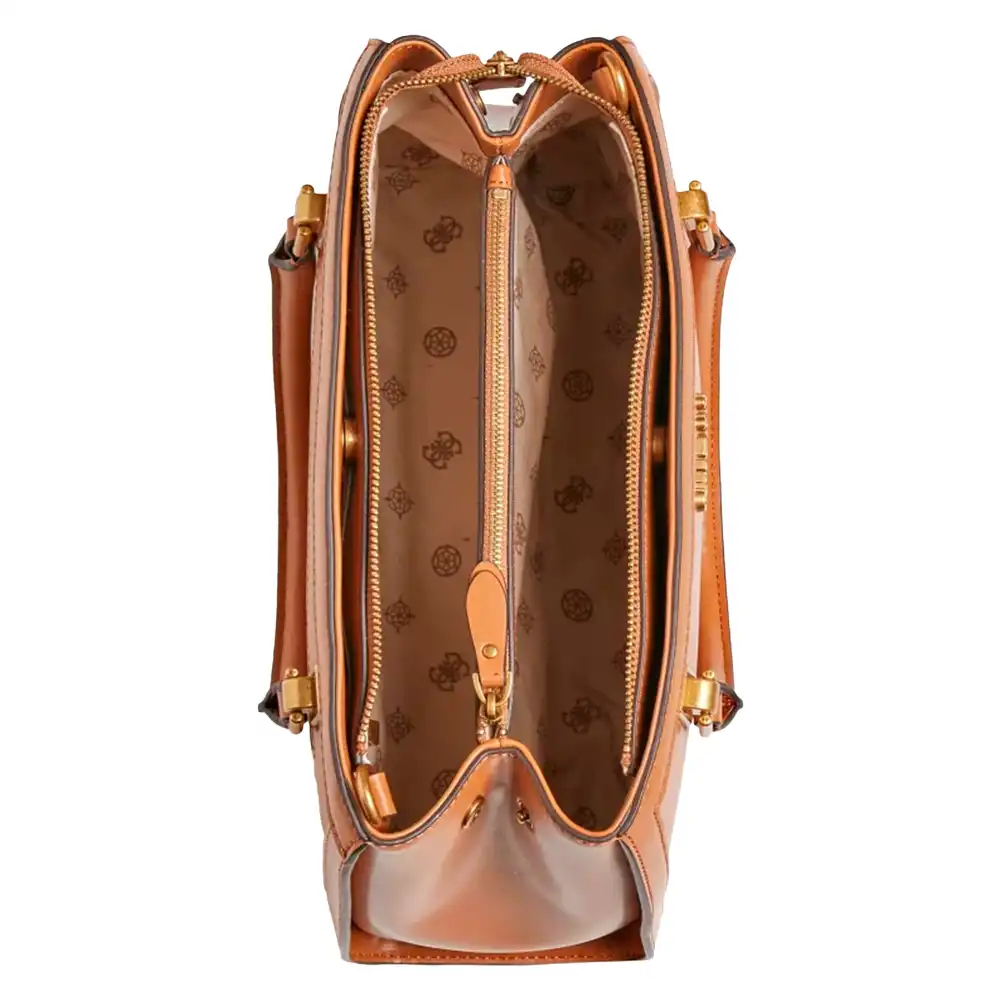 Sac bandoulière femme Guess Abey Cognac - ZESHOES