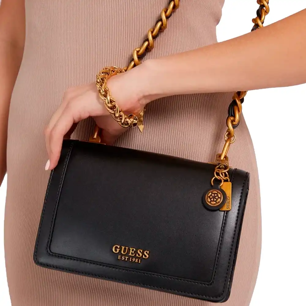Pochette femme Guess Abey Noir - ZESHOES