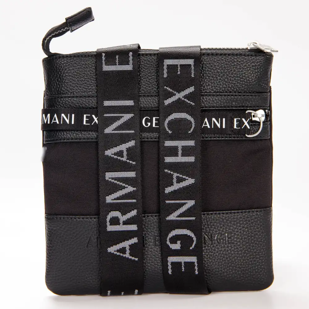 Pochette homme Armani Exchange Fat crossbody Noir - ZESHOES