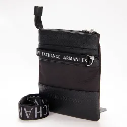 Pochette homme Armani Exchange Fat crossbody Noir - ZESHOES