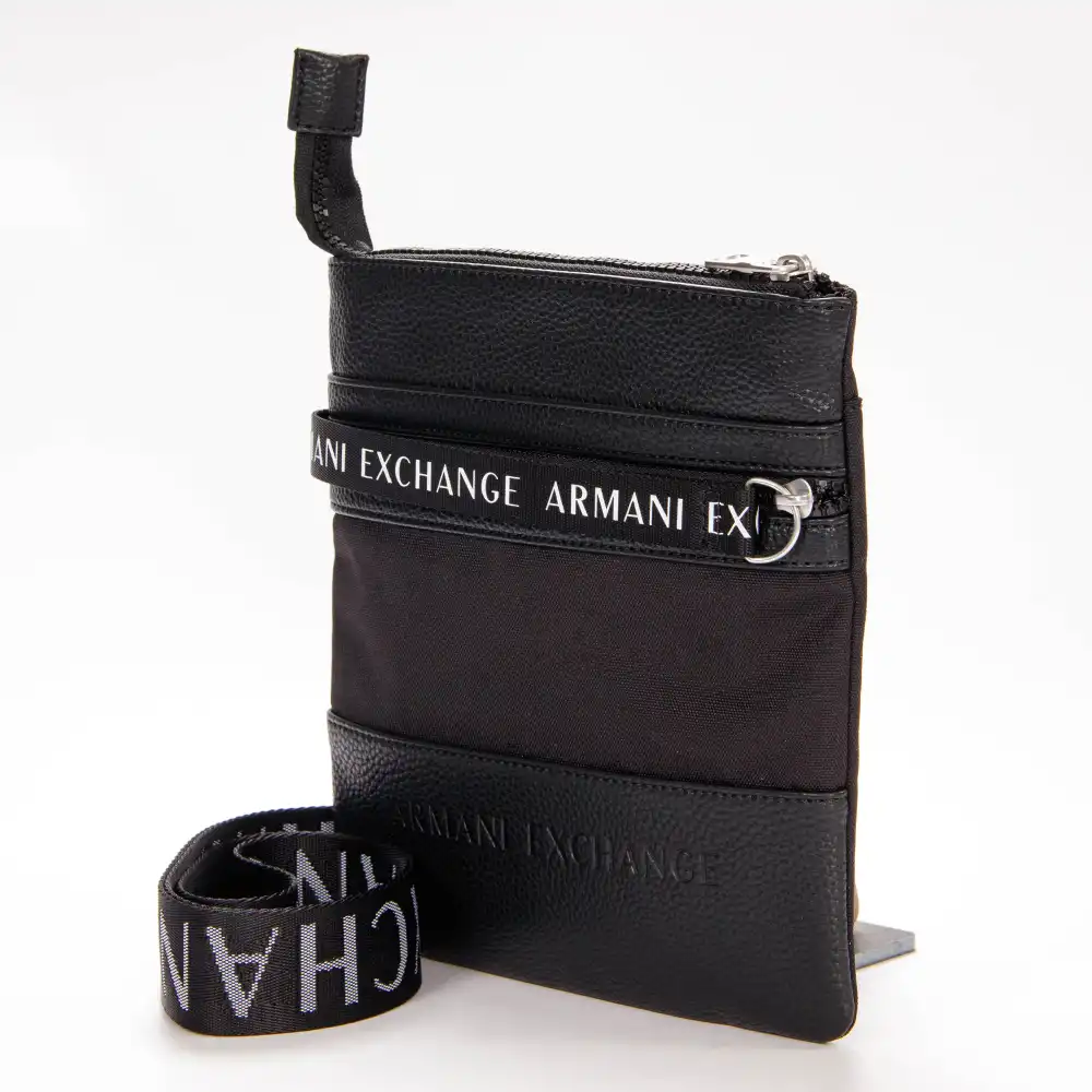 Pochette homme Armani Exchange Fat crossbody Noir - ZESHOES