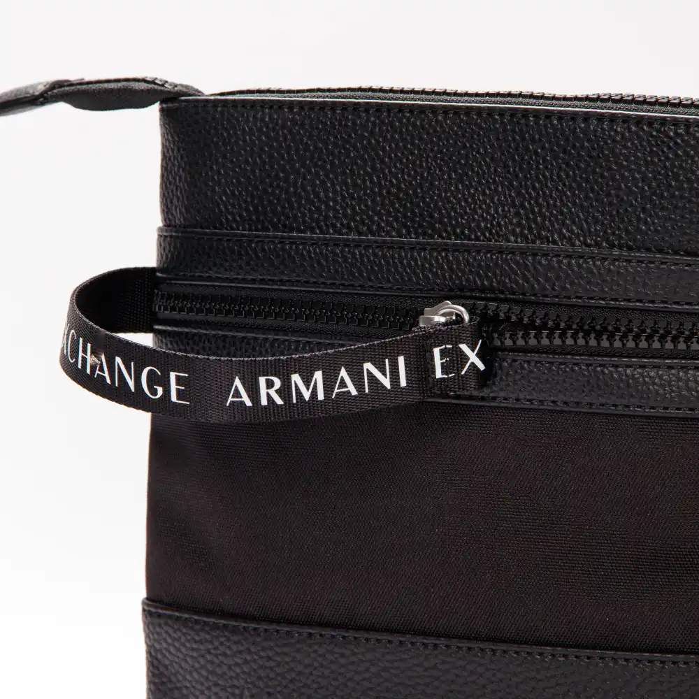 Pochette homme Armani Exchange Fat crossbody Noir - ZESHOES