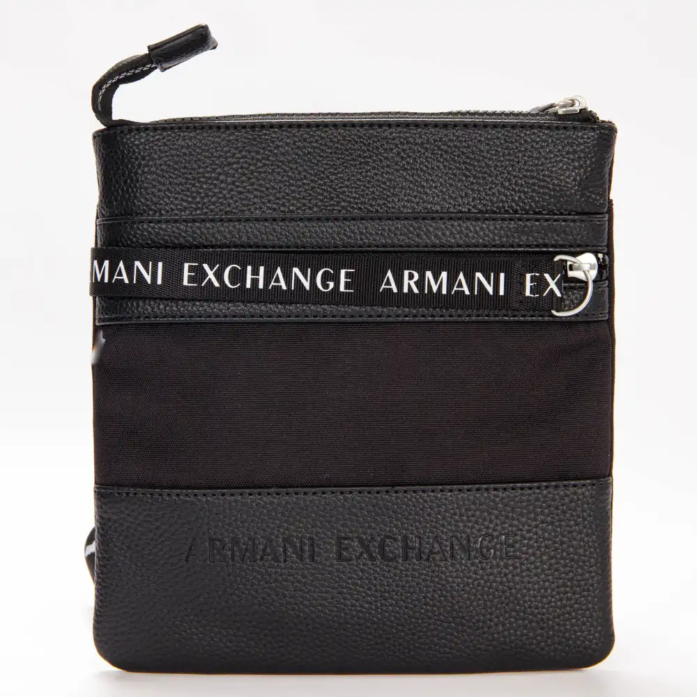 Pochette homme Armani Exchange Fat crossbody Noir - ZESHOES