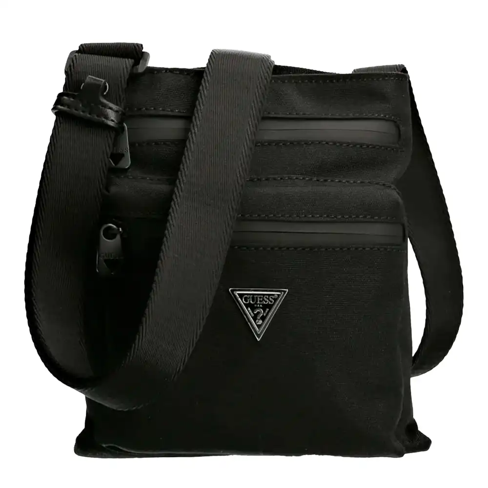 Pochette homme Guess Vice logo triangle Noir - ZESHOES