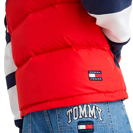 Doudoune homme Tommy Jeans Rouge Alaska color block 