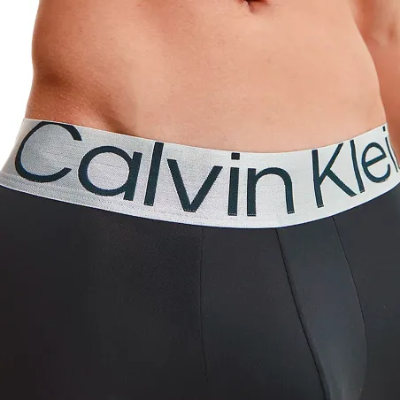 Boxer homme Calvin Klein Noir Pack x3 front logo