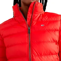 Doudoune femme Tommy Jeans Classic flag duvet Rouge - ZESHOES