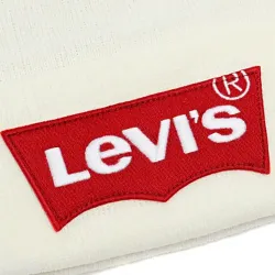 Bonnet homme Levis Logo levi's classic Blanc - ZESHOES Bonnet homme Levis Logo levi's classic Blanc - ZESHOES