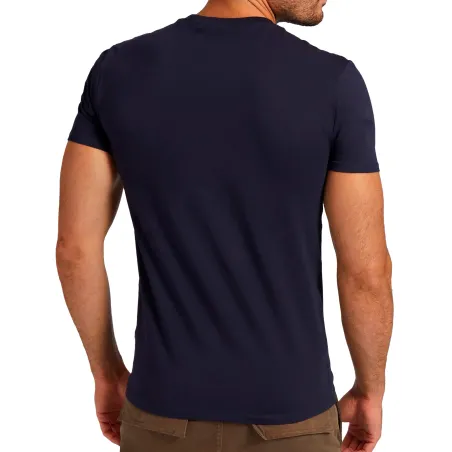T shirt manche courte homme Guess Bleu Classic logo