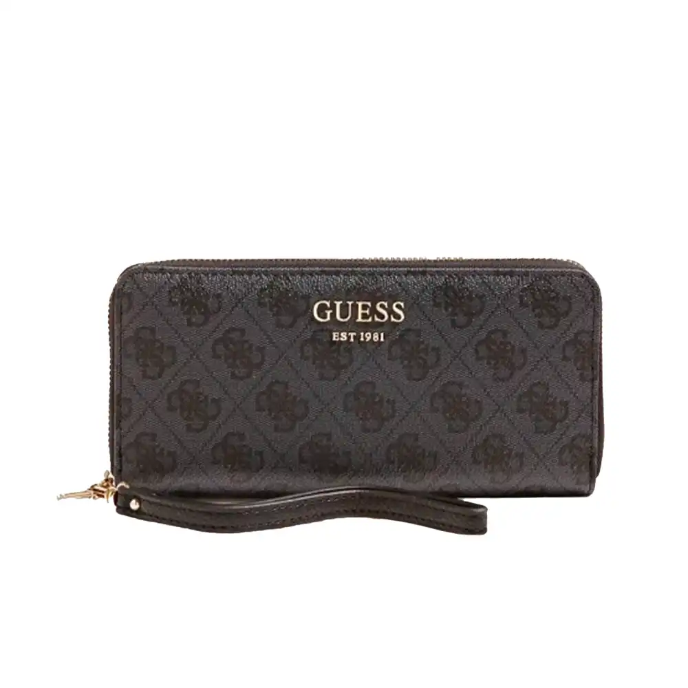 Portefeuille femme Guess Vikky logo Noir - ZESHOES