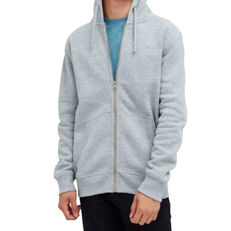 Sweat capuche homme Superdry Gris Embroidered baseball zip 