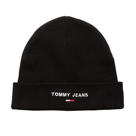 Produits victimes de leur succès Tommy Jeans Noir Maille potelée à logo