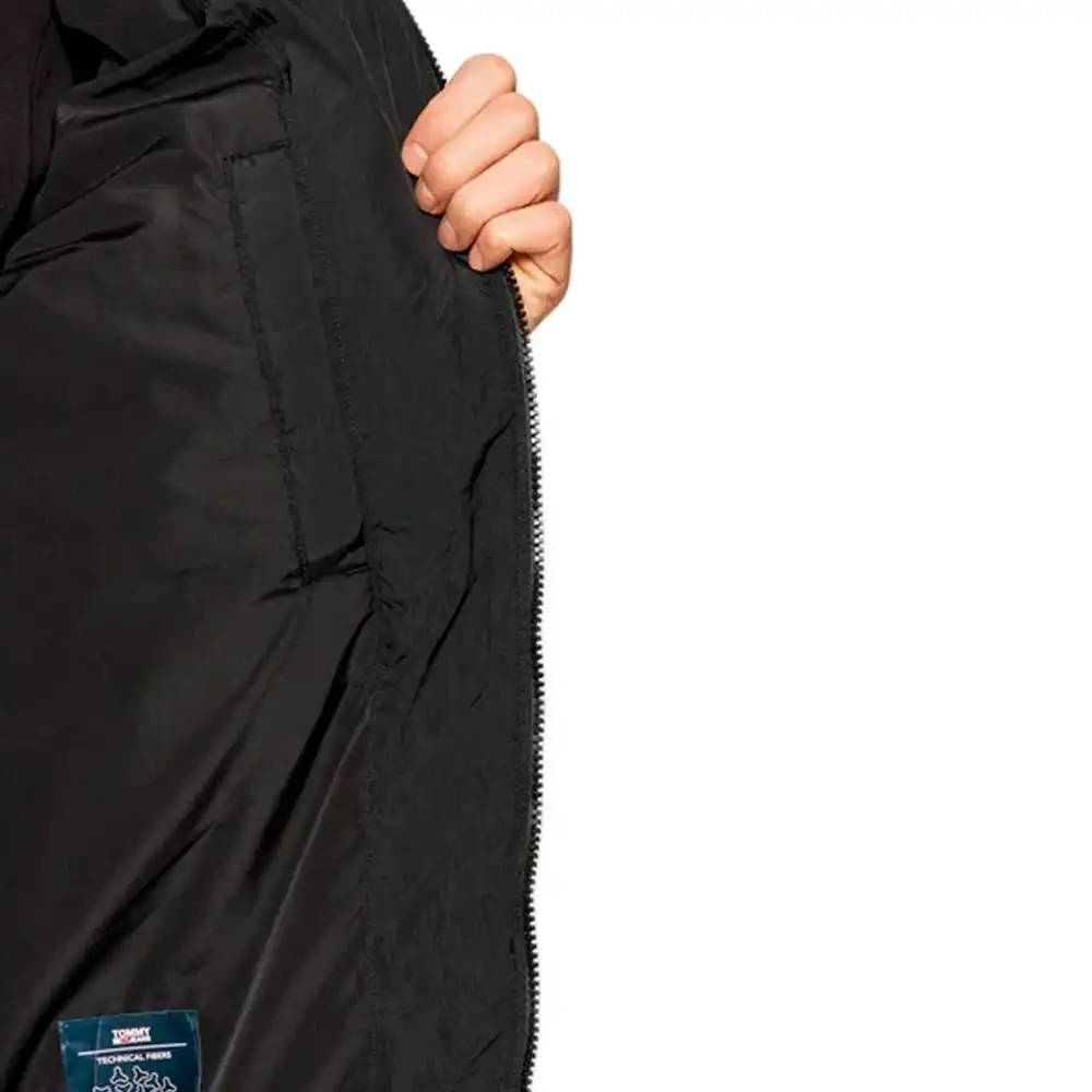 Doudoune homme Tommy Jeans Classic flag logo Noir - ZESHOES