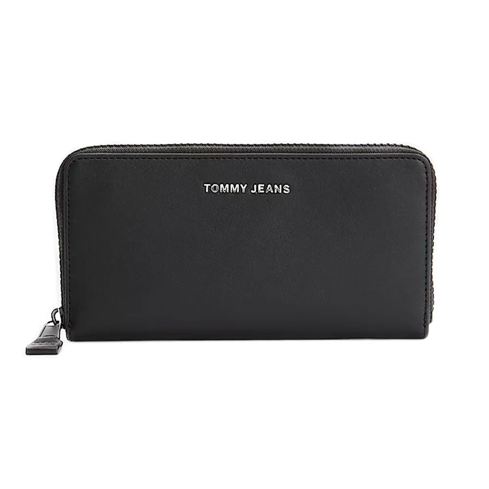 Tommy Jeans Portefeuille Pu large Femme Noir