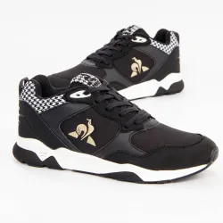Basket basse femme Le Coq Sportif Lcs r500 w pied de poule Noir - ZESHOES Basket basse femme Le Coq Sportif Lcs r500 w pied de poule Noir - ZESHOES