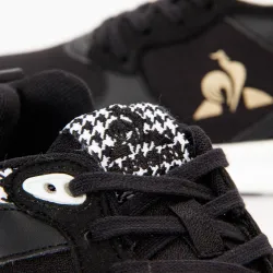 Basket basse femme Le Coq Sportif Lcs r500 w pied de poule Noir - ZESHOES Basket basse femme Le Coq Sportif Lcs r500 w pied de poule Noir - ZESHOES